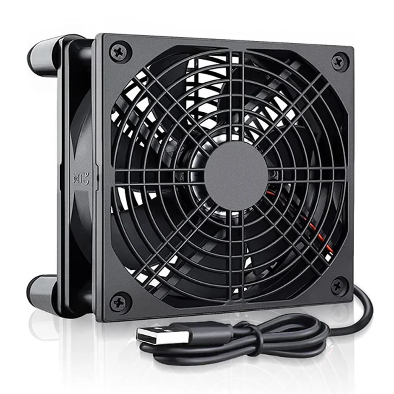 Diy Electronics Case - Ventilador de Refrigeración para Router, Alto