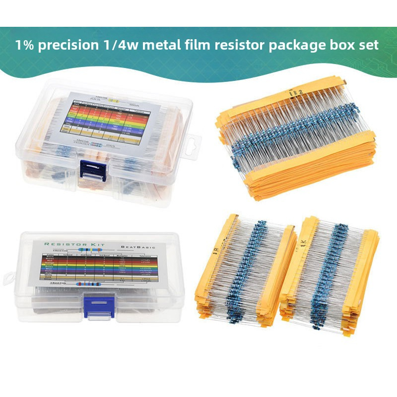 Resistor Kit 1 4W - En caja 600 piezas 30 tipos