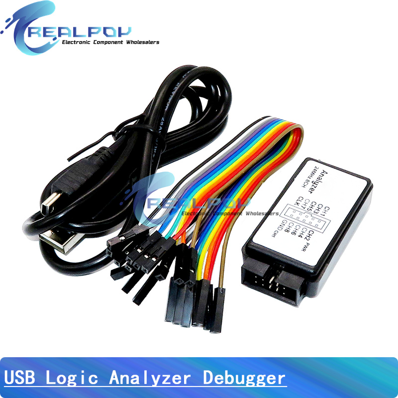 Logic Analyzer Usb - Analizador lógico USB 24MHz 8 canales