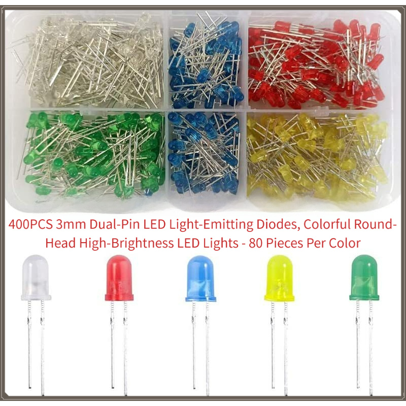 R/Diy Electronics - 400 diodos LED de doble pin