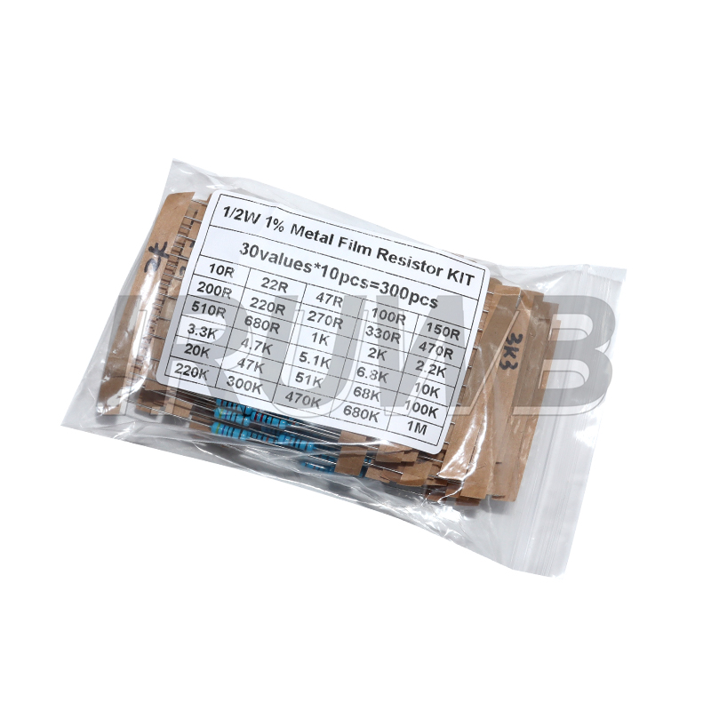 Resistor Kit 1 4W - 300 Uds 1/4W 1/2W 1W juego