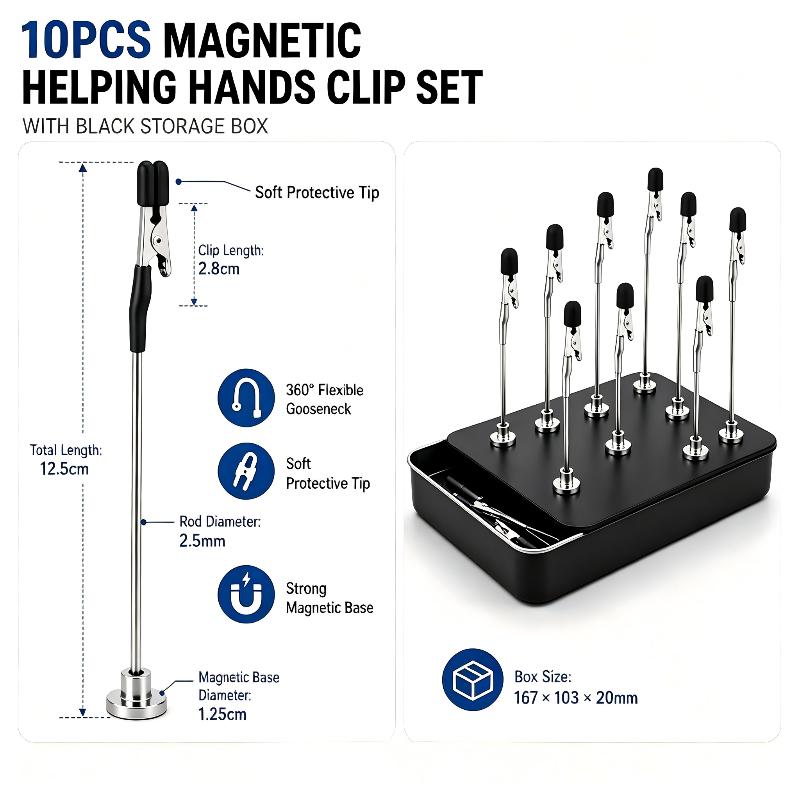 10 Piezas de Soportes Magnétic - Diy Electronics Holder reseña y precio