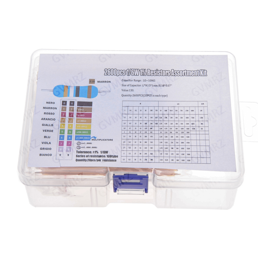 Kit de Resistencias de Películ - Resistor Kit 1 4W reseña y precio