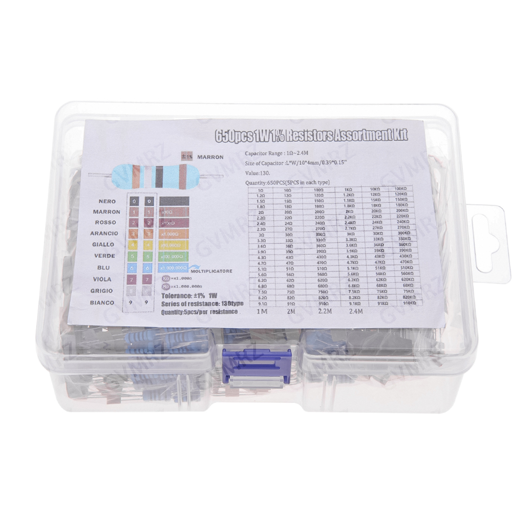 Kit de Resistencias de Películ - Resistor Kit 1 4W reseña y precio