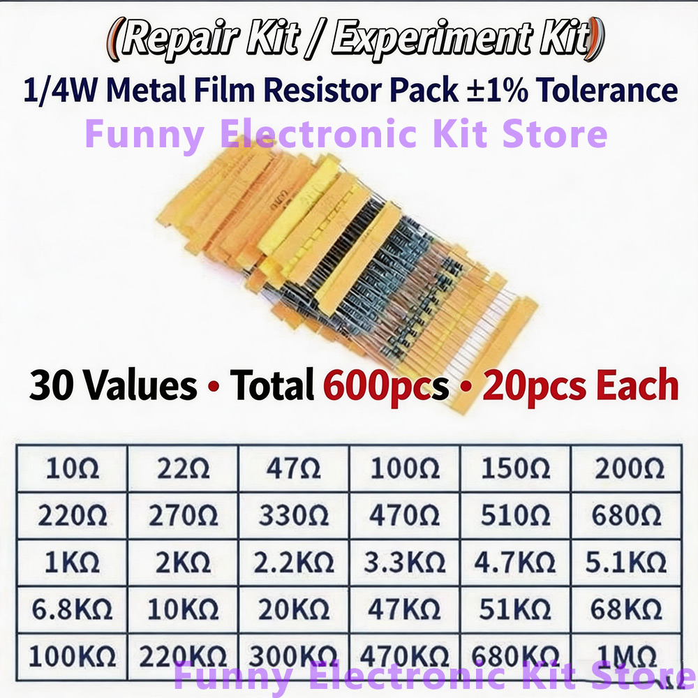 Kit de resistencias de películ - Resistor Kit 1 4W reseña y precio