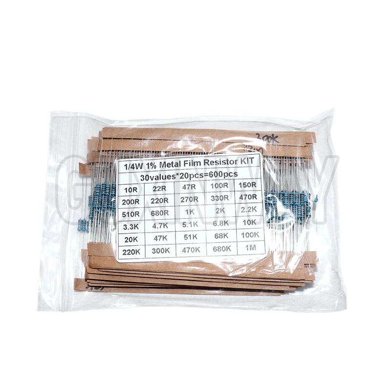 Kit Surtido de 30 Resistencias - Resistor Kit 1 4W reseña y precio