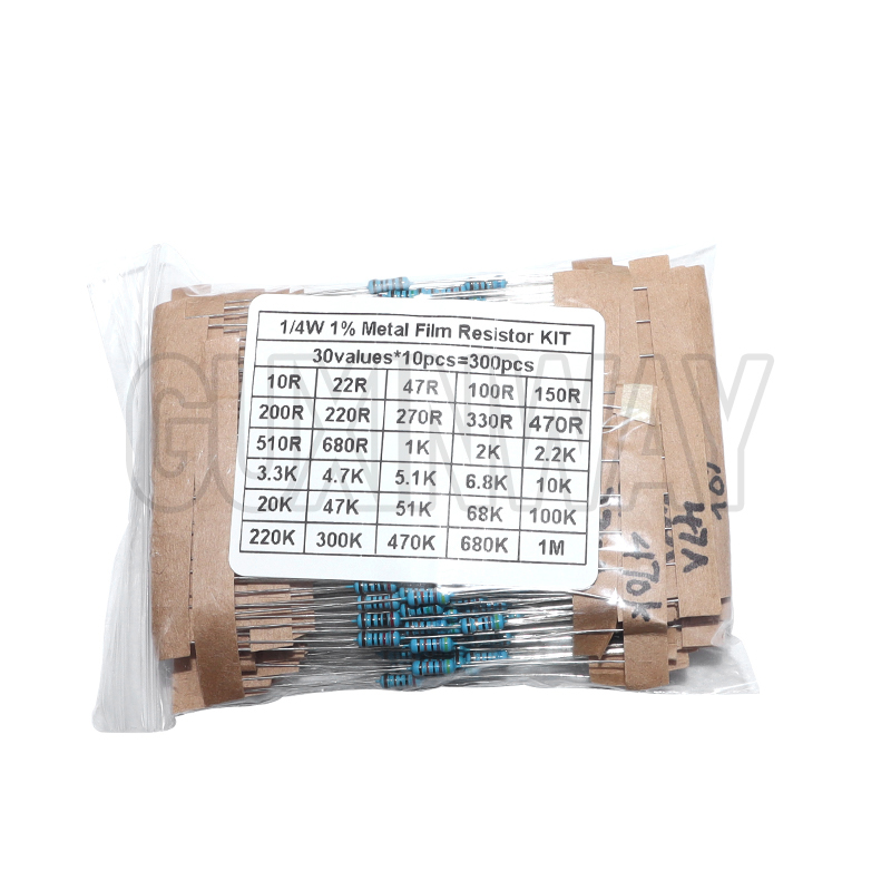 Kit Surtido de 30 Resistencias - Resistor Kit 1 4W reseña y precio