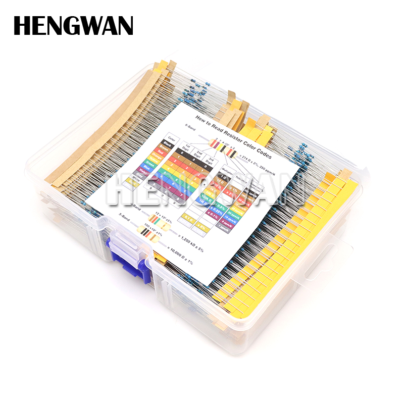 1/4W 1/8W 1/2W 1W 2W 1% Kit de - Resistor Kit 1 4W reseña y precio