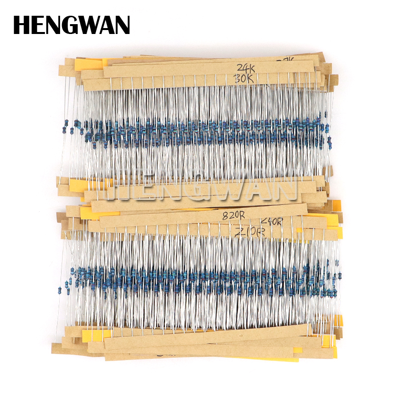 1/4W 1/8W 1/2W 1W 2W 1% Kit de - Resistor Kit 1 4W reseña y precio