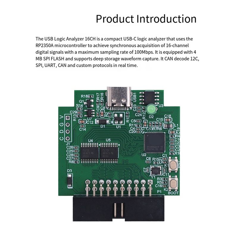 Microcontrolador AAAF RP2350A, - Logic Analyzer Usb reseña y precio