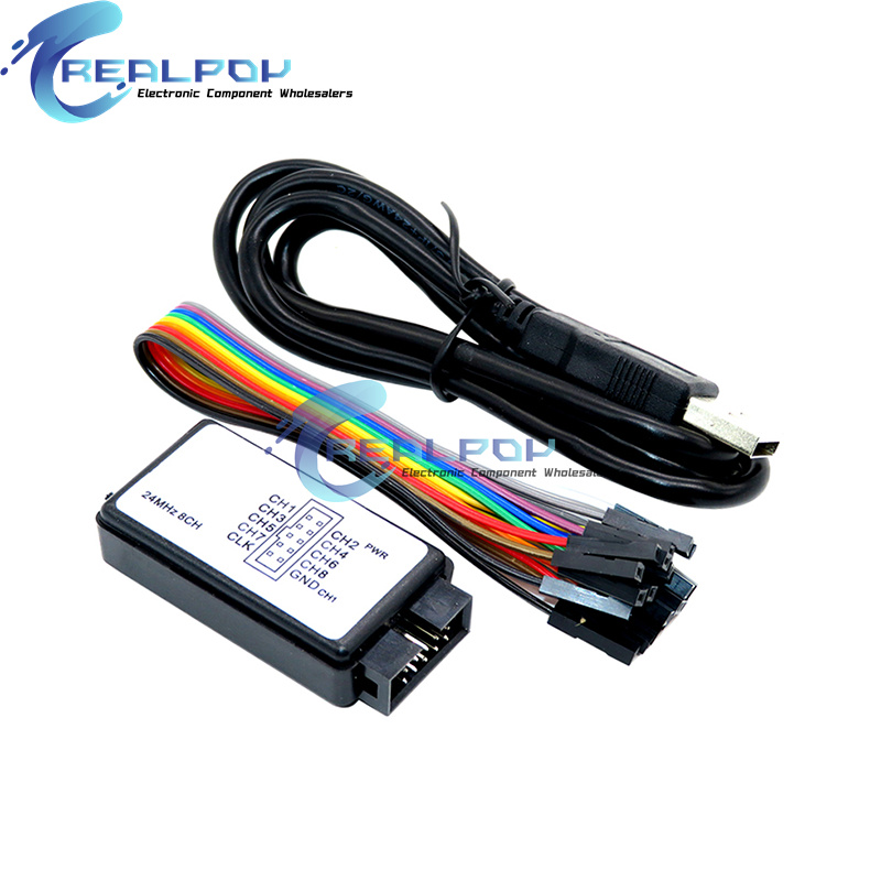 Analizador lógico USB 24MHz 8  - Logic Analyzer Usb reseña y precio