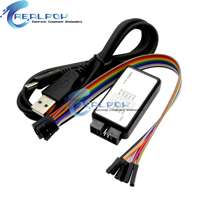 Analizador lógico USB 24MHz 8  - Logic Analyzer Usb reseña y precio