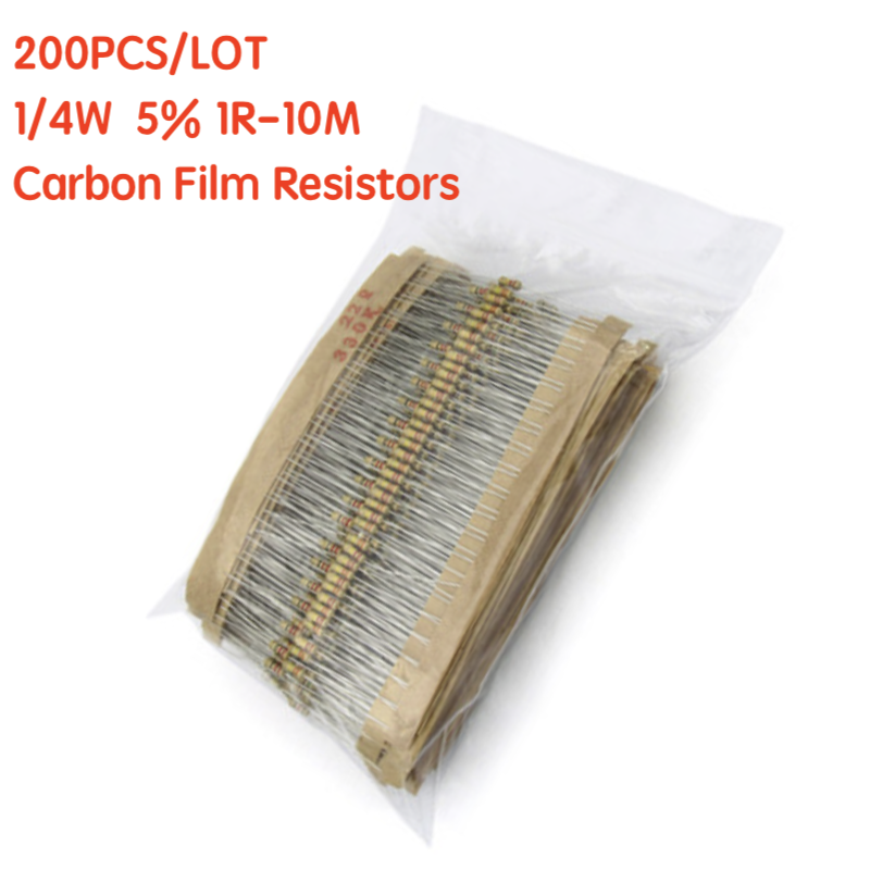 200 Uds 1/4W resistencias de p - Resistor Kit 1 4W reseña y precio
