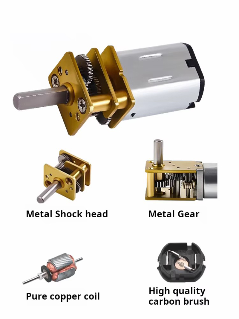 Motor de engranaje de CC de 6V - Diy Boat Electronics reseña y precio