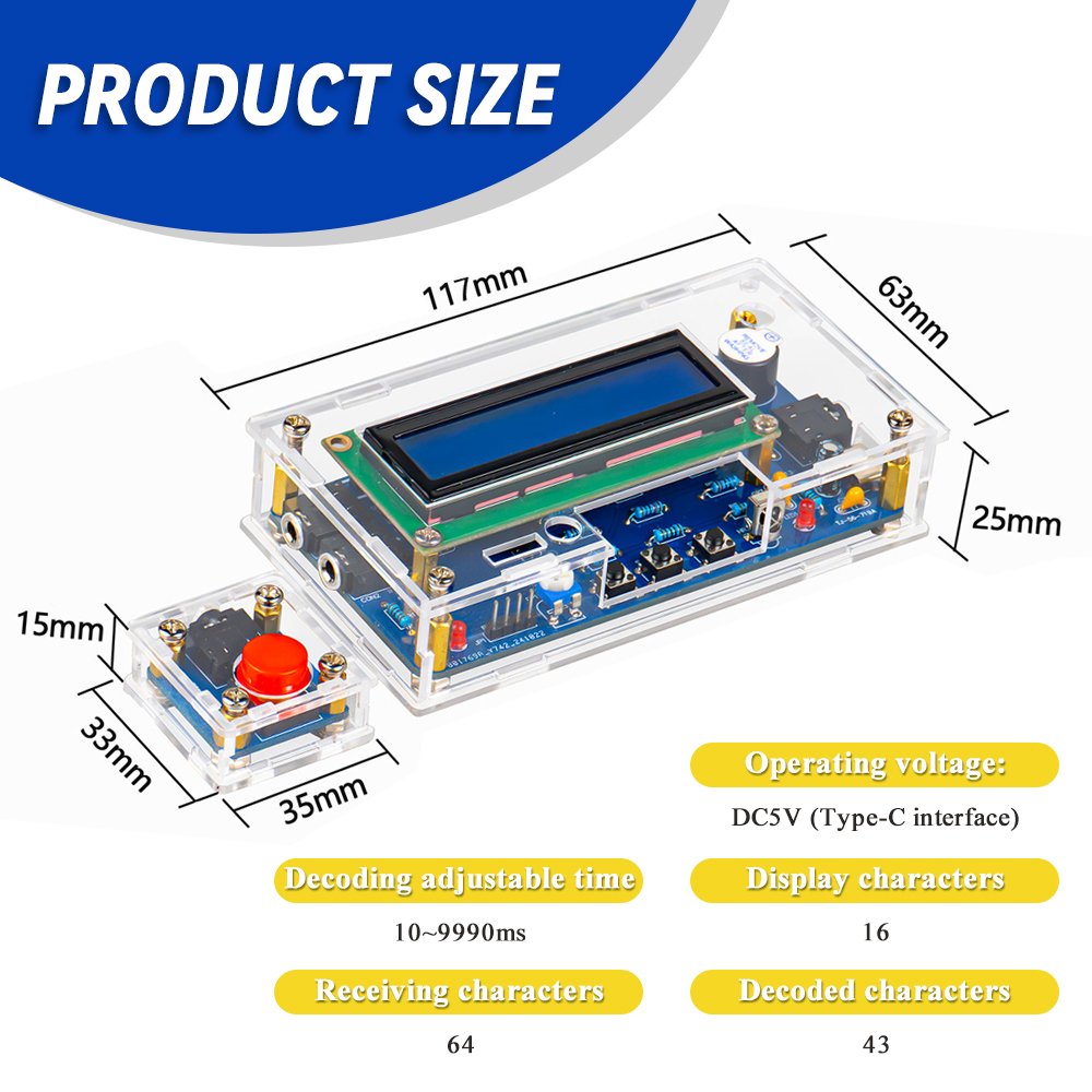 Decodificación de telégrafo DI - R/Diy Electronics reseña y precio