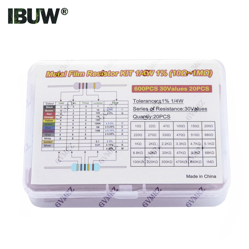 Kit surtido de resistencias de - Resistor Kit 1 4W reseña y precio