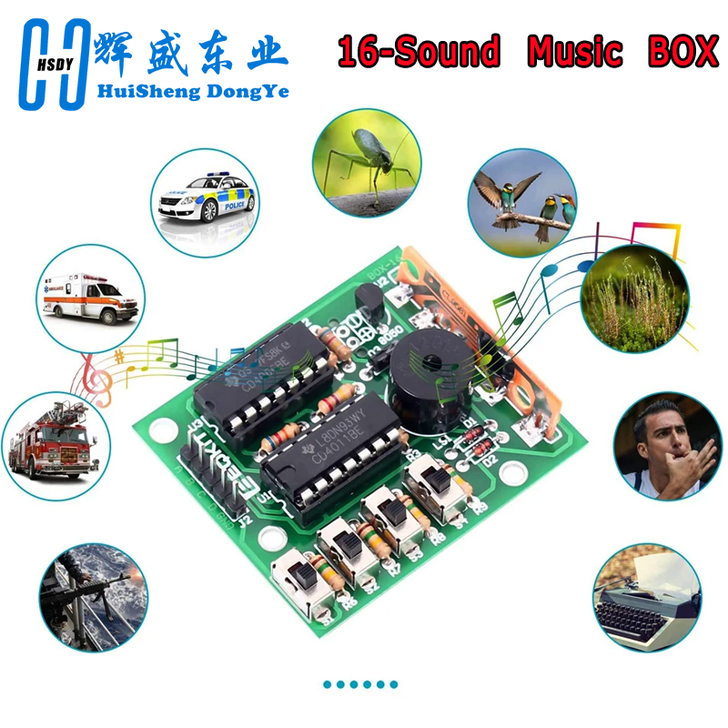 Caja de sonido de 16 música, p - Pcb Etching Kit reseña y precio