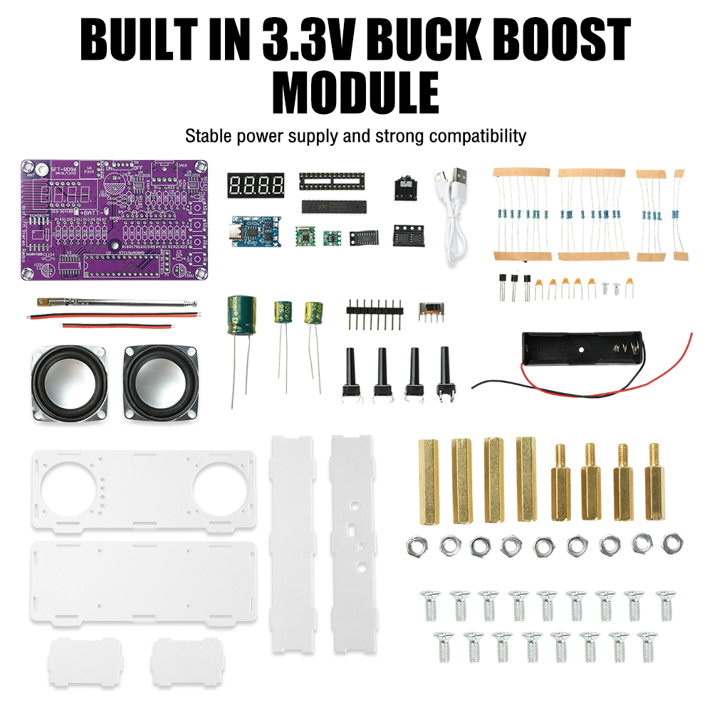 Kit de Radio FM de Doble Canal - Diy Audio Electronics Projects reseña y precio