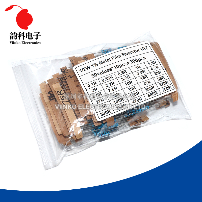 300 Uds 150 Uds 1/2W 1W 3W 2W  - Resistor Kit 1 4W reseña y precio