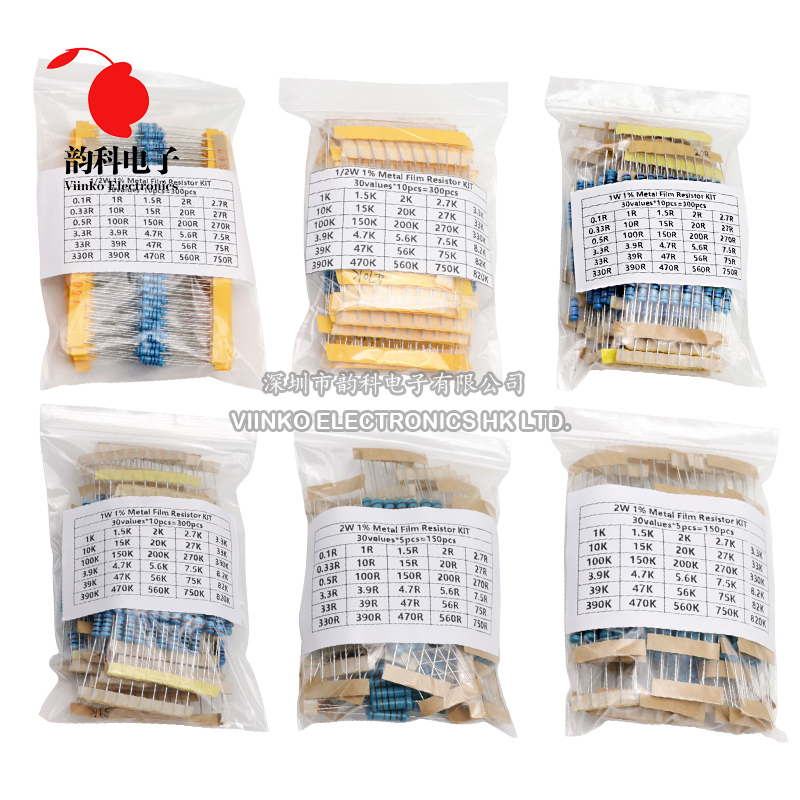 300 Uds 150 Uds 1/2W 1W 3W 2W  - Resistor Kit 1 4W reseña y precio